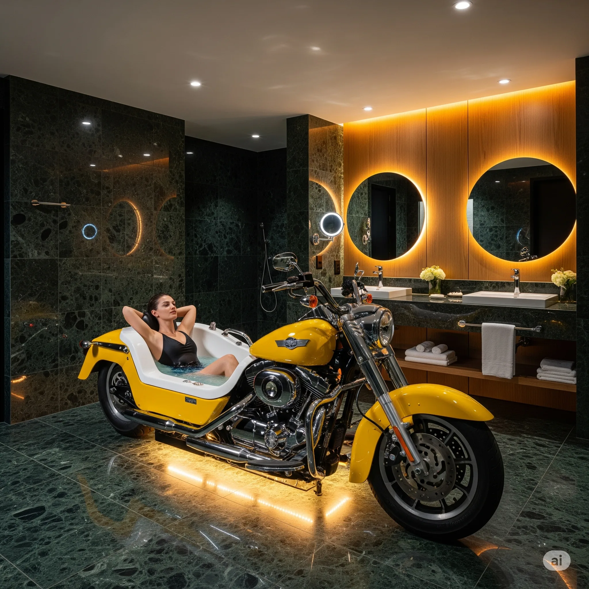 Harley Bathtubs: Where Rebellion Meets Relaxation