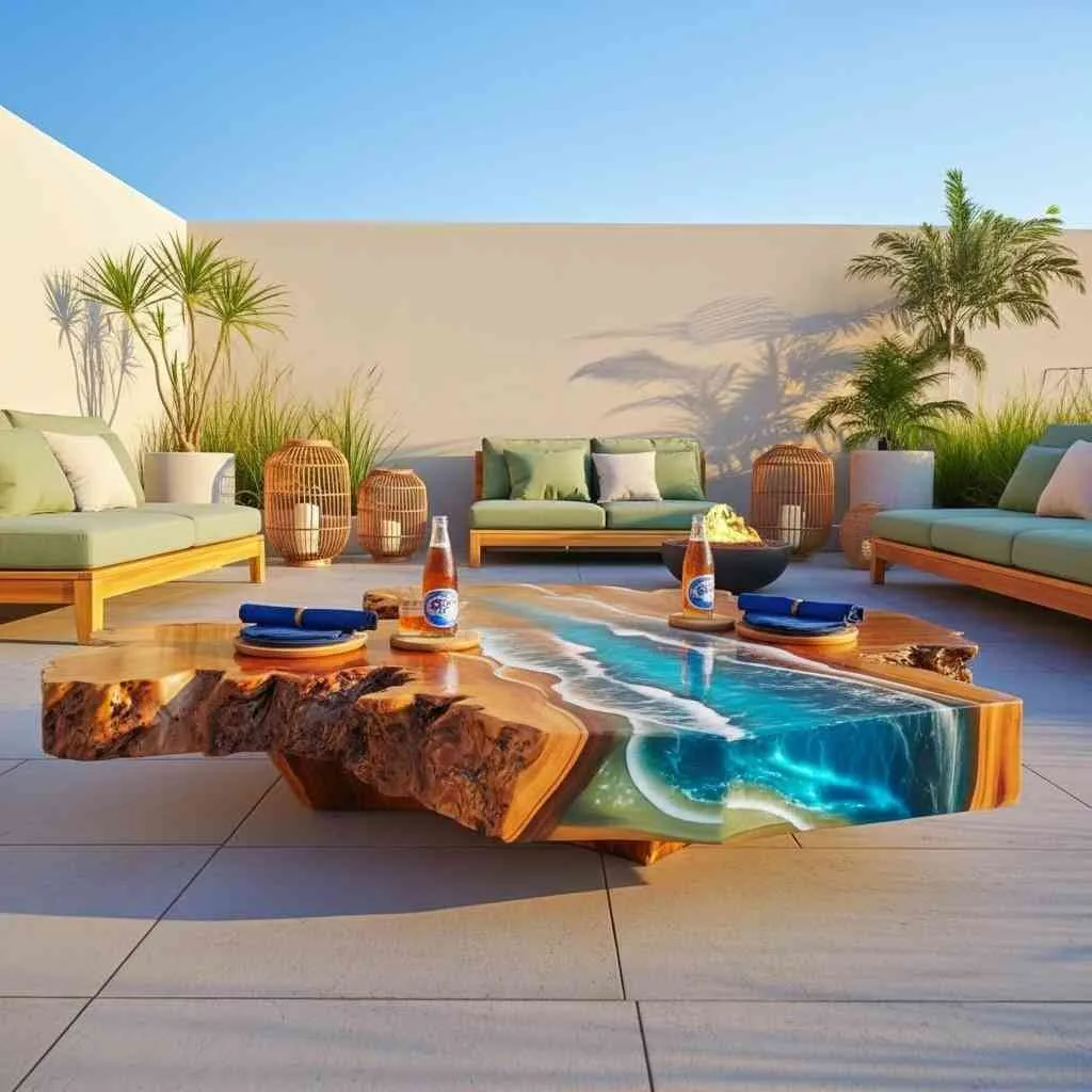 Epoxy Scene Patio Tables: The Perfect Blend of Art, Durability, and Outdoor Luxury
