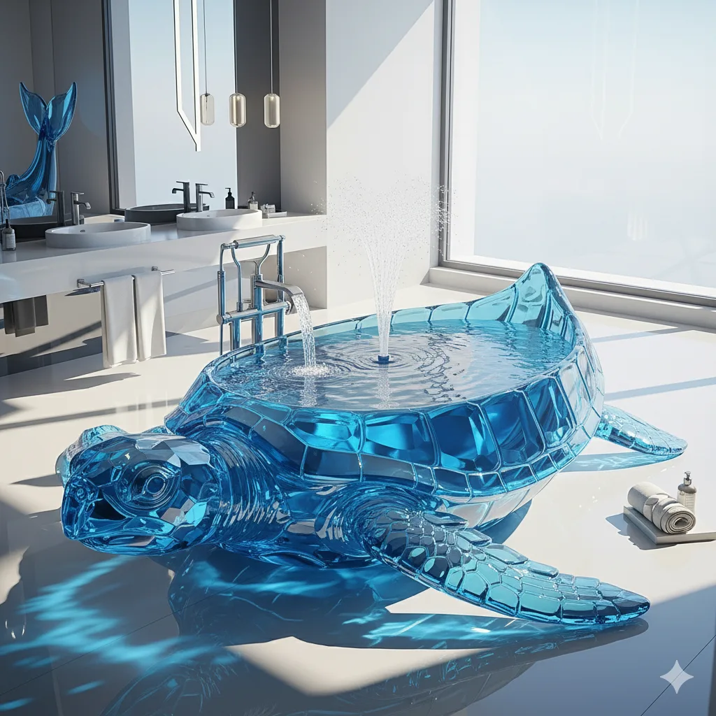 Unique Design Inspirations for Glass Sea Creature Bathtubs