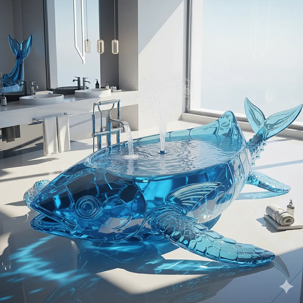 Popular Comparisons: Traditional Bathtubs vs. Glass Sea Creature Bathtubs