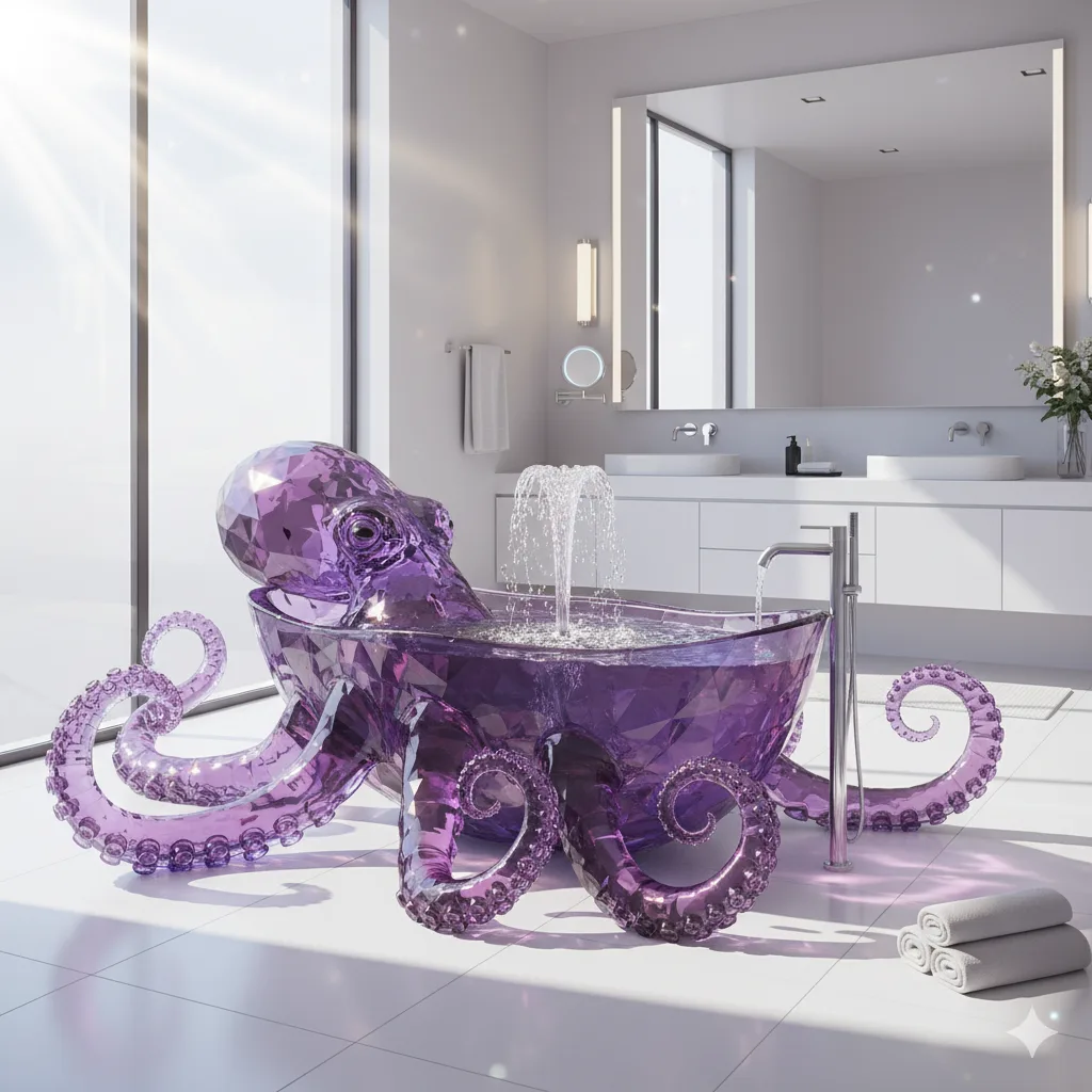 Unlocking the Magic of Glass Sea Creature Bathtubs - Transforming Bathrooms Into Aquatic Realms