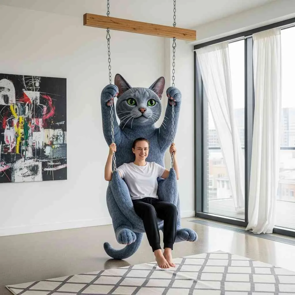 Giant Cat Swings: Where Comfort Meets Whiskers
