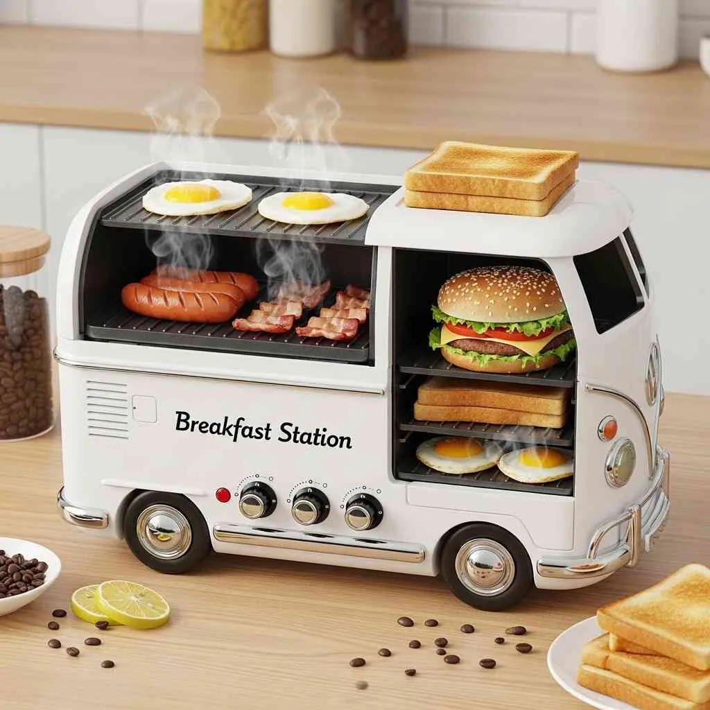 Retro VW Breakfast Stations: Vintage Style Meets Morning Convenience