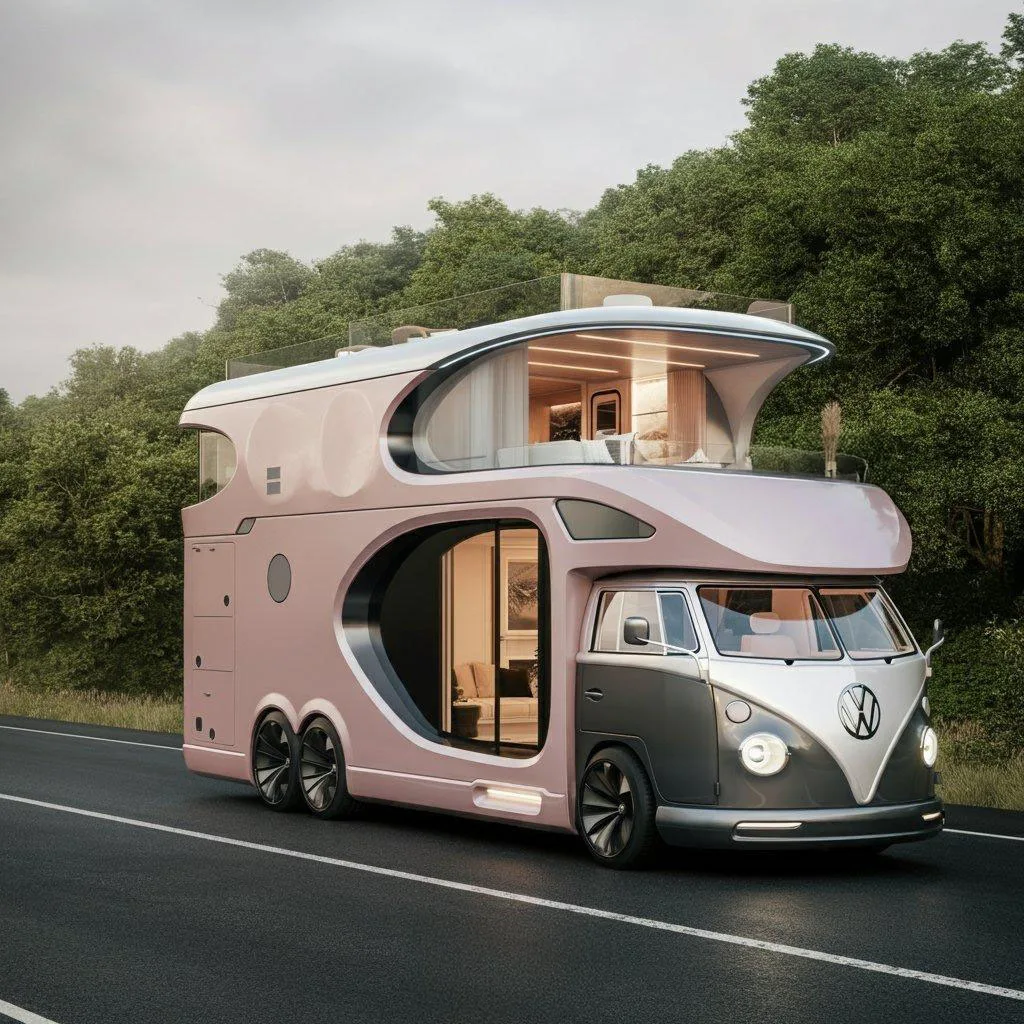 How to Use a VW Bus Inspired Futuristic RV