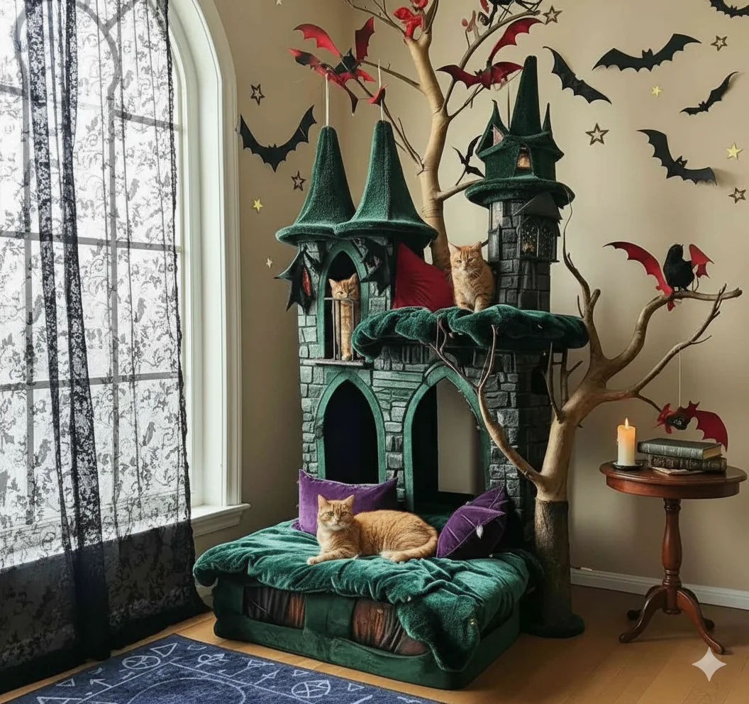 The Charm and Functionality of a Halloween Themed Cat Tree