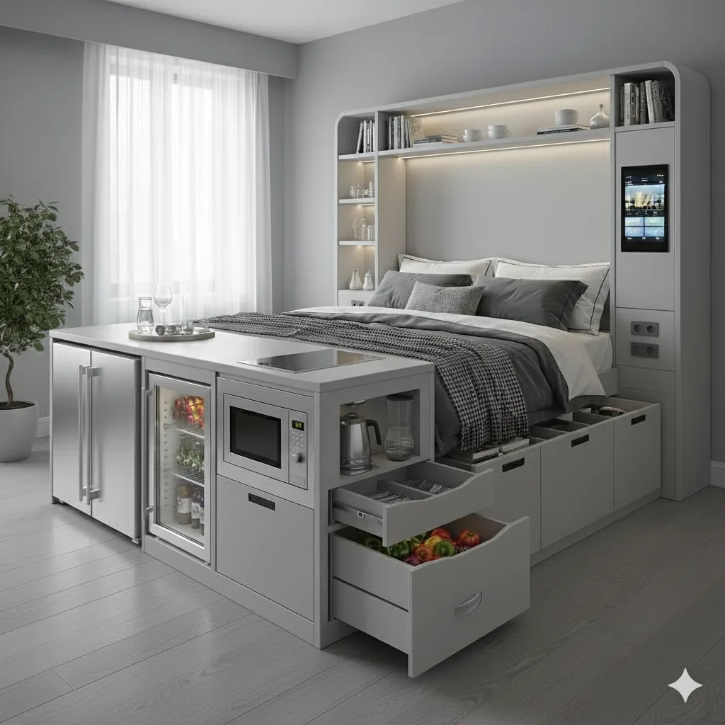 Tips for Styling Your Bed with Built-in Kitchen