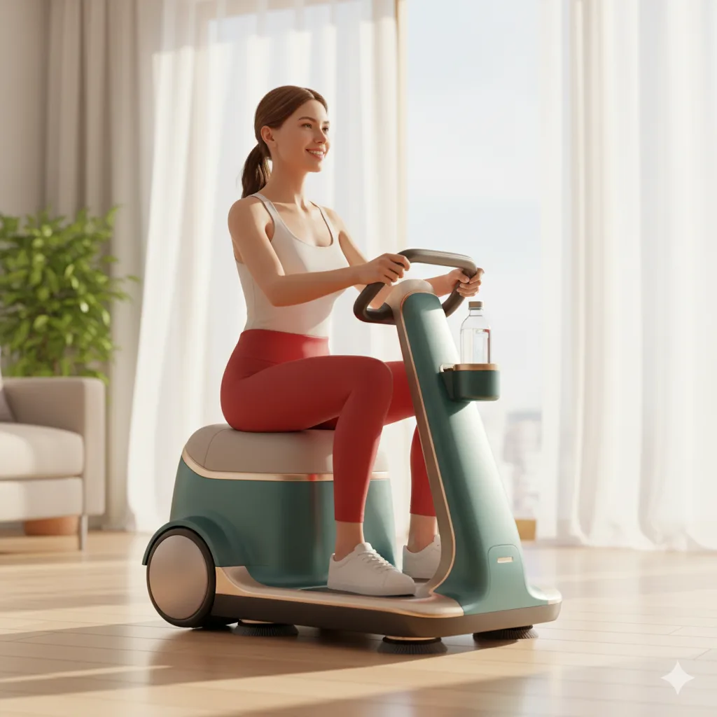 What safety features do riding vacuums include?