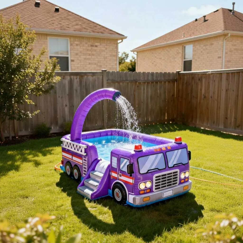 Dive Into Summer Fun: Discover the Excitement of a Giant Inflatable Firetruck Pool