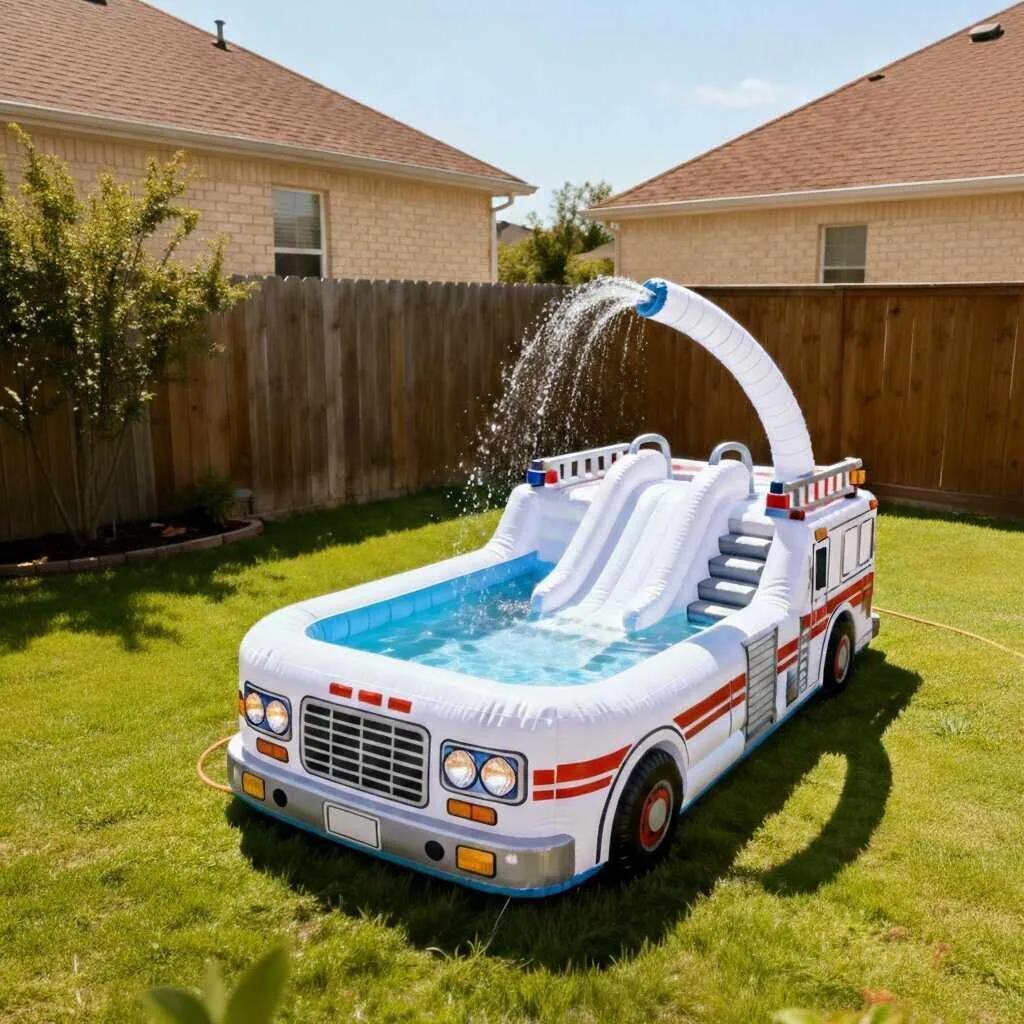 Creative Uses and Themed Activities with Your Giant Inflatable Firetruck Pool