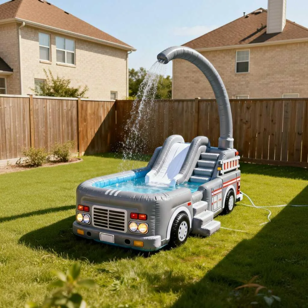 Comparing the Giant Inflatable Firetruck Pool With Other Pool Inflatables