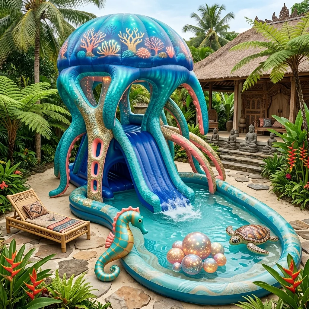Dive Into Adventure with the Giant Inflatable Jellyfish Water Park – A Mesmerizing Aquatic Playground
