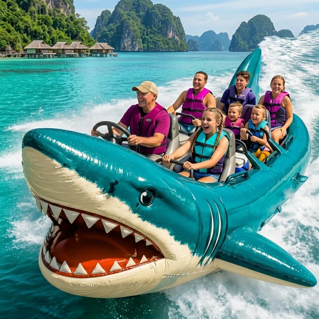Dive into Adventure with the Giant Inflatable Shark Speed Boat – The Ultimate Water Experience