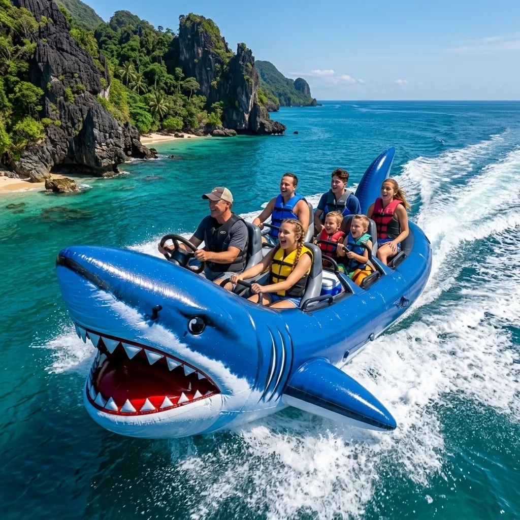 Creative Uses and Exciting Examples of the Giant Inflatable Shark Speed Boat